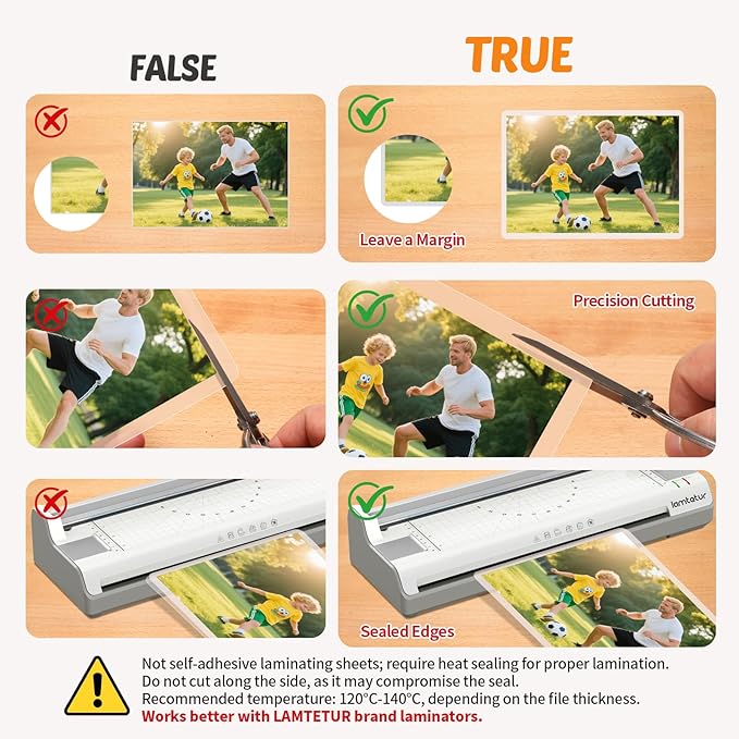Lamtetur Thermal Laminating Pouches 9"x11.5" Inches, Holds 8.5 x 11 Inch Sheets - Image 5