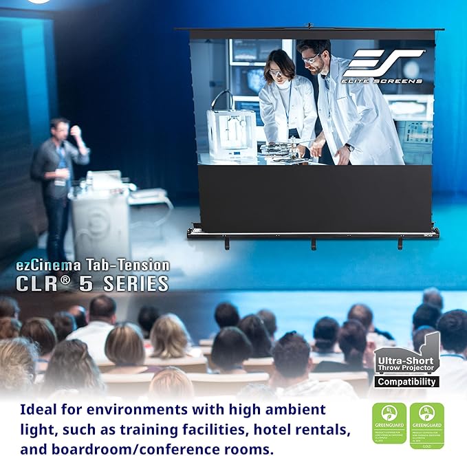 Elite Screens ezCinema Tab-Tension CLR 5, 103-inch Portable Floor-Rising UST - Image 7