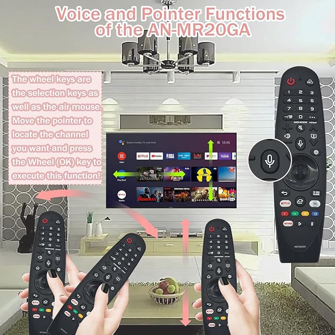 AKB75855501 AN-MR20GA for LG TV Remote, OLED QNED NanoCell 4K UHD Voice Magic - Image 5