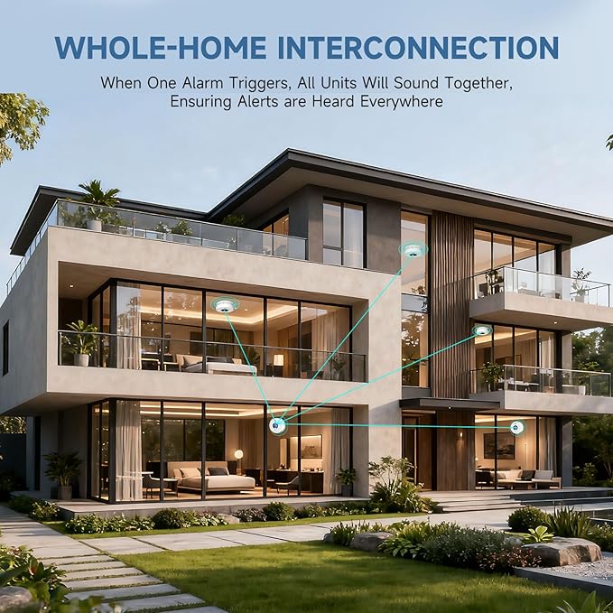 Interconnected 2-in-1 Smoke & Carbon Monoxide Detector - Image 6