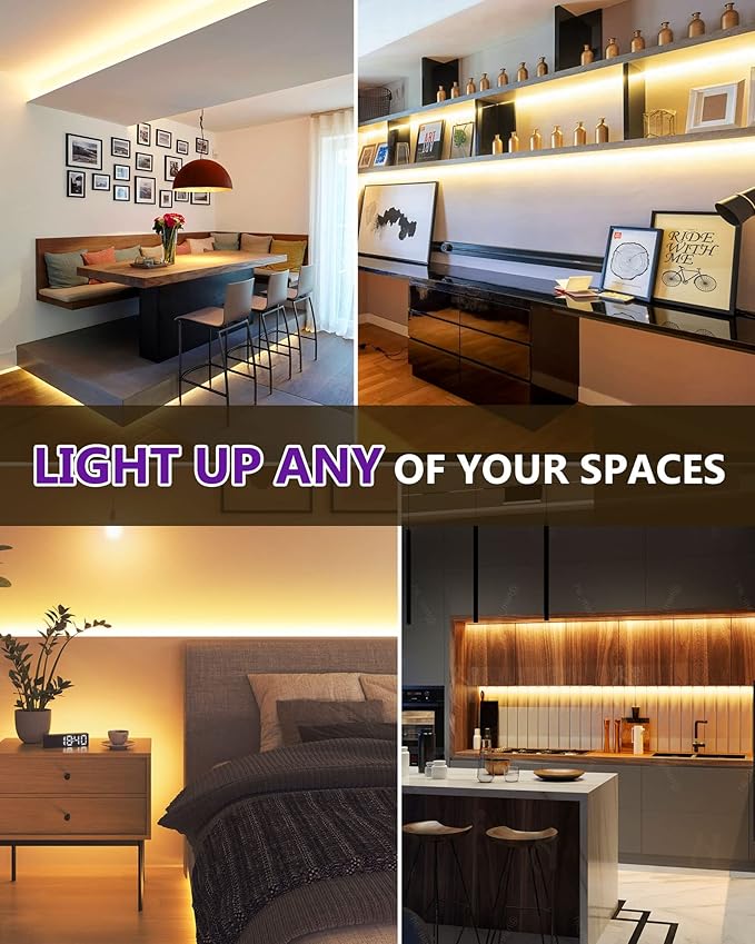 HitLights COB LED Strip Lights Warm White 3000K, 16.4ft Premium High Density - Image 7