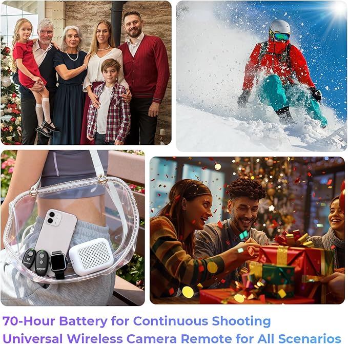 Upgraded USB-C Rechargeable Wireless Camera Remote Control Shutter Release - Image 8