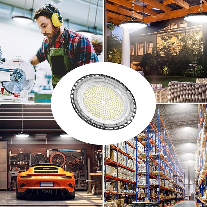2Pack UFO LED High Bay Light 250w, 5 ft cable - Image 7