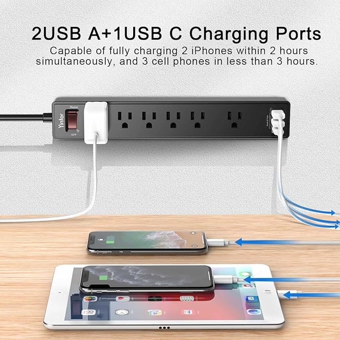 10 Ft Power Strip Surge Protector - Image 3