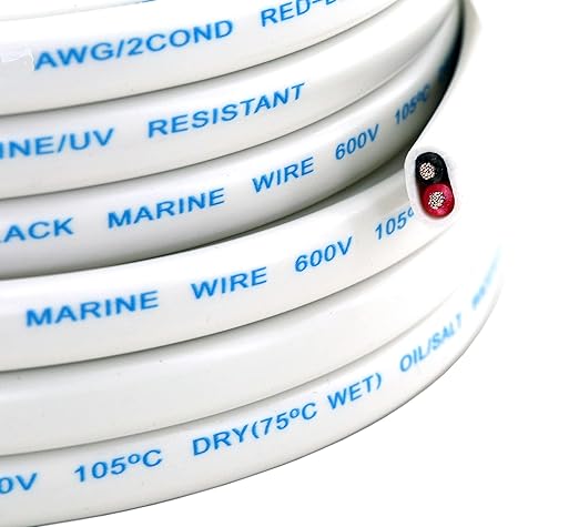 GS Power 100 Ft Duplex Marine Wire, 16 Gauge Wire, Oxygen-Free Tinned Copper 16 - Image 7