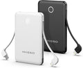 6000mah Ultra Slim Built in Cables Power Bank, Card Size Built in USB C Cords by MIISSO