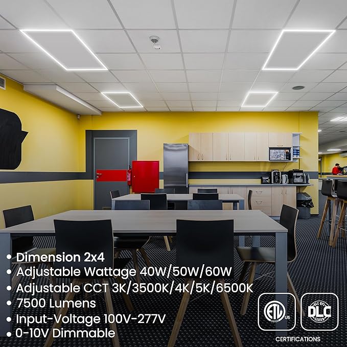 Nothing BUT LEDs 2x4 FT Edge-Lit Frame LED Flat Panel Light, 5CCT Selectable - Image 2