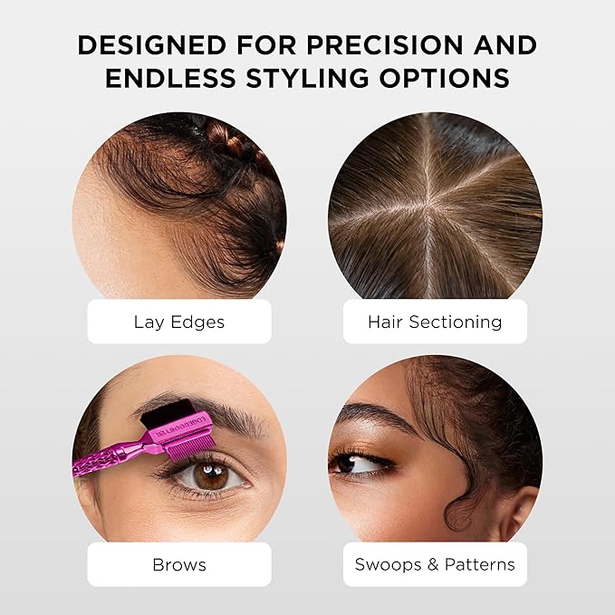 STYLE FACTOR EDGE BOOSTER® Mini Hammer Brush Travel Size | Baby Hair Brush & - Image 6