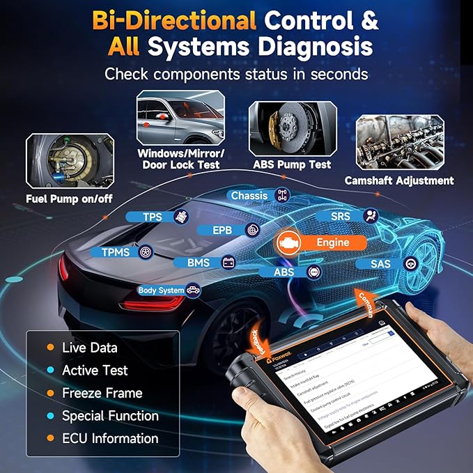 2026 Foxwell NT909 OBD2 Scanner Diagnostic Tool, All System Bidirectional - Image 2