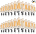 GvvooHome Candelabra Light Bulbs 40 watt Equivalent, E12 LED Bulb Dimmable B10 by GvvooHome