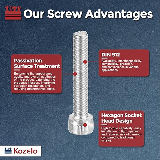 Kozelo 15pcs Socket Head Cap Screws - Image 3