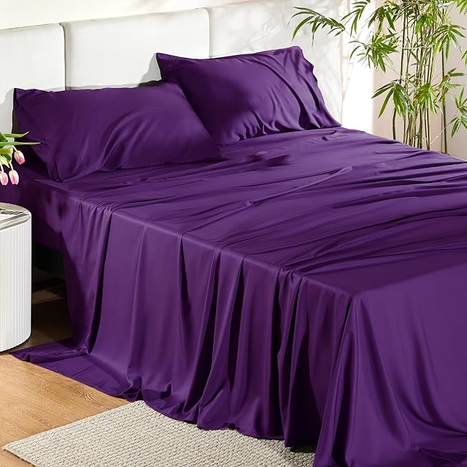 Bedsure California King Sheet Sets, Cooling Sheets by BEDSURE