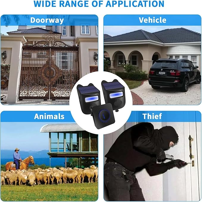 Qumox Solar-Powered Driveway Alert System - Image 6