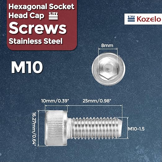 Kozelo 15pcs Socket Head Cap Screws - Image 2