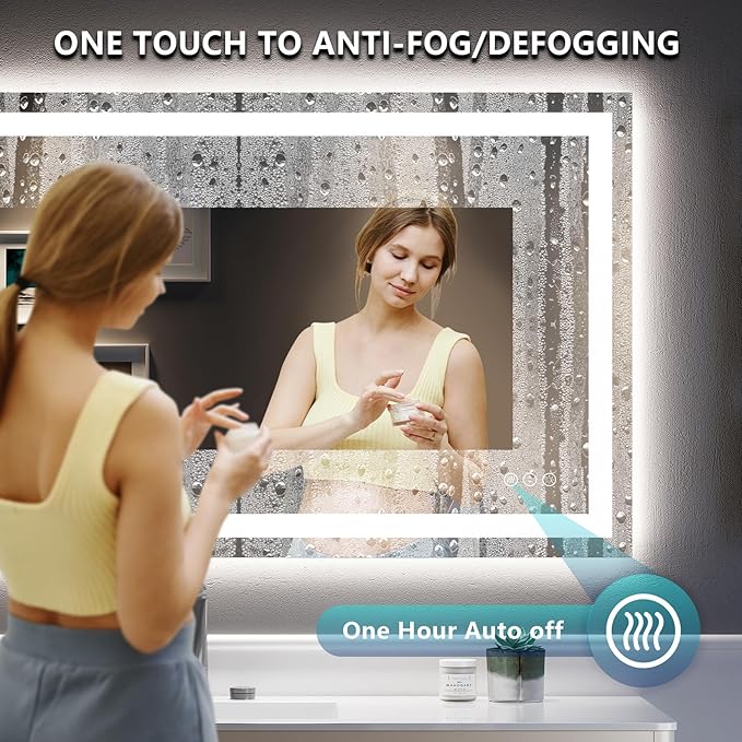 YEELAIT 36x36 Inch LED Bathroom Mirror - Image 5