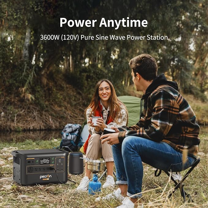 pecron Portable Power Station F3000LFP, 3072Wh Solar Generator, 3600W LiFePO4 - Image 3