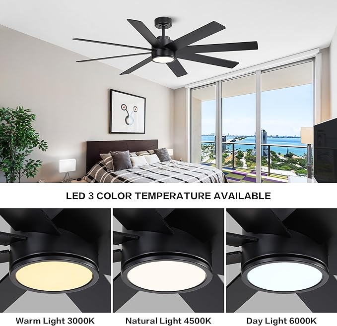WINGBO 60" Large DC Ceiling Fans - Image 5