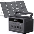 Solar Generator with Panels Included, Portable Power Station 576Wh LiFePO4 by DARAN
