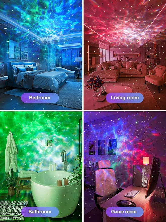 Star Projector for Bedroom Galaxy Projector for Bedroom, 15 White Noise Sound - Image 7