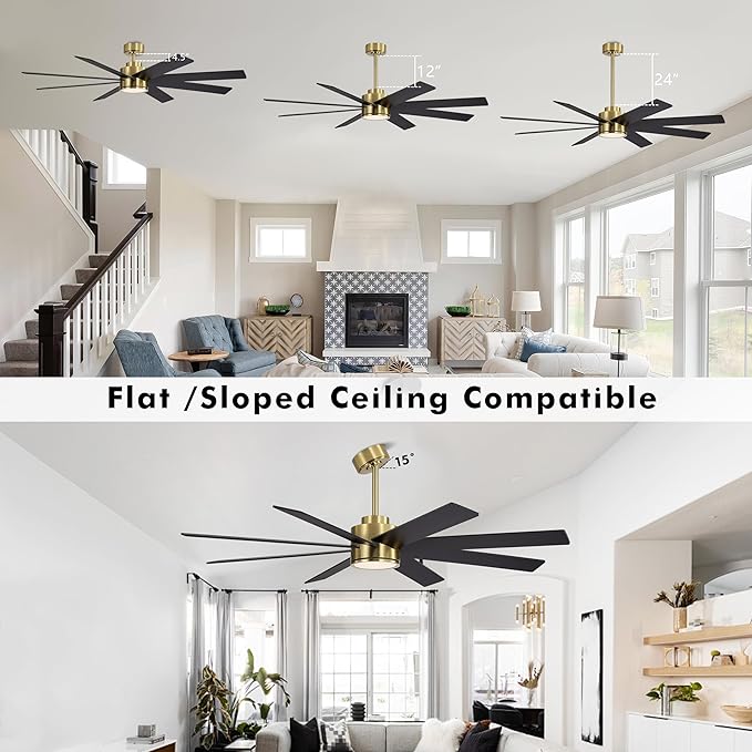 WINGBO 72" Large DC Ceiling Fans - Image 6
