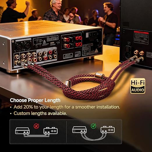 TODN HiFi 4-Core-OFC RCA Cables - Image 7