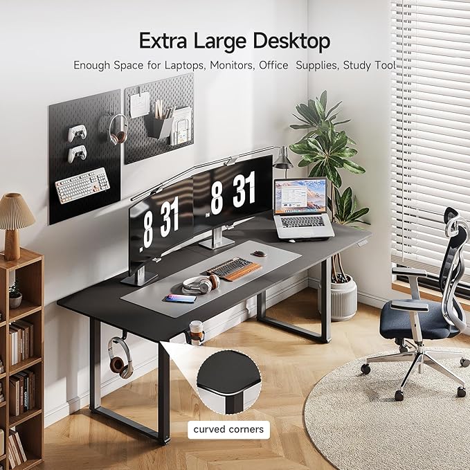 ONBRILL Standing Desk, 63x30 Inches Rectangle Stand Up Desk - Image 3