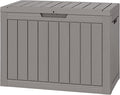 NUNU LAB Outdoor Storage Box, 45 Gallon Outside Deck Box Waterproof, Resin by NUNULAB