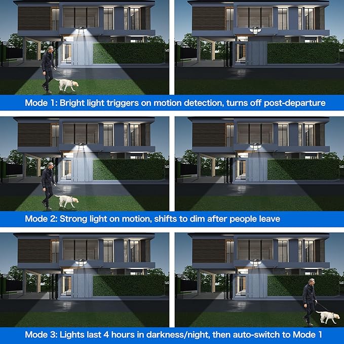 Adewalk 3000LM Solar Outdoor Lights - Image 7