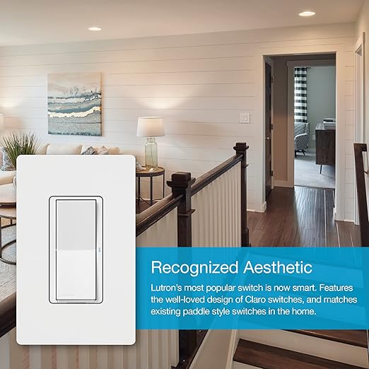 Lutron Claro Smart Light Switch w/ Wall Plate - Image 3
