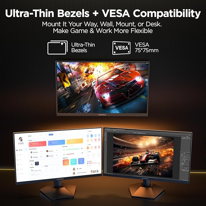 KOORUI 27" Gaming Monitor, 200Hz 1ms Fast IPS, WQHD HDR 400 Display, DCI-P3 95% - Image 8