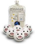 Friendsheep Wool Dryer Balls, Organic Reusable Fabric Softener Alternative by Friendsheep