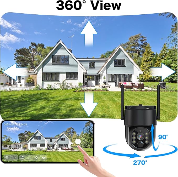Solar Security Cameras Wireless Outdoor, 5G/2.4G Solar WIFI Cameras - Image 3