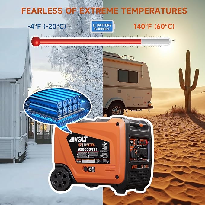 AIVOLT 8000W Dual Fuel Super Quiet Inverter Generator - Image 6