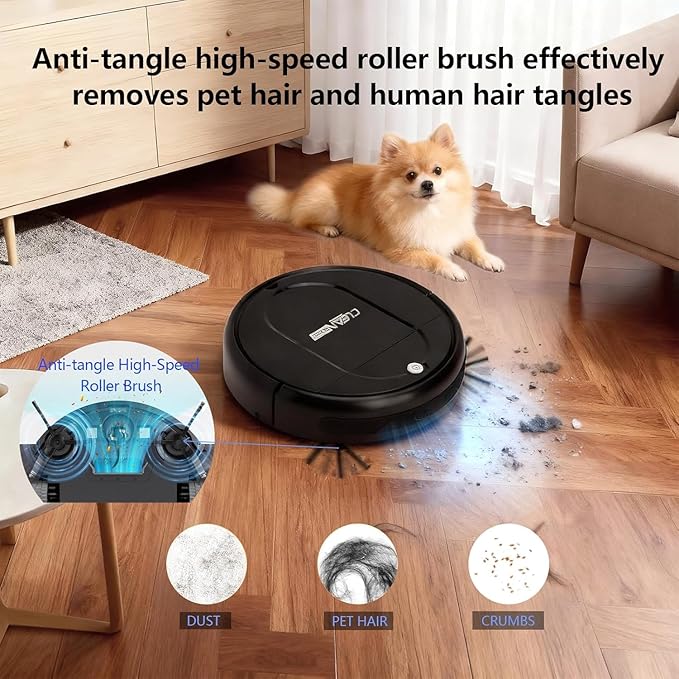 3-in-1 Robot Vacuum & Mop for Pet Hair | Powerful 4500Pa Suction, Tangle-Free - Image 4