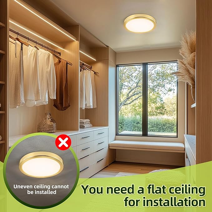 hykolity 2 Pack 9 Inch Selectable CCT LED Round Flat Panel Light, 18W 1800LM - Image 4