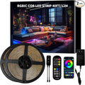 BUNACET 40ft COB RGB+IC LED Strip Lights, Bright Dream Color COB LED Light Strip by BUNACET