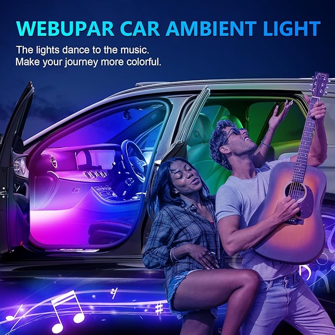 Dreamcolor Acrylic Interior Car LED Strip Light - Image 7