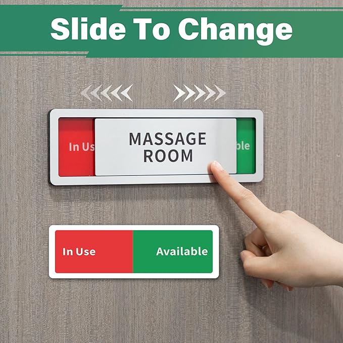 Exam Room Sign, Exam Room Numbers, In Use/Available Slider Door Signs - Image 5