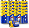 PKCELL 9V Batteries, 100 Pack 9 Volt Batteries Carbon Zinc, 9V Battery by Pkcell