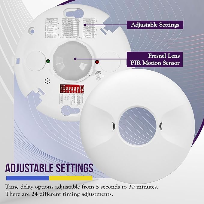 ENERLITES - MPC-50V-STICKER Ceiling Occupancy Sensor by PIR Ceiling Sensor - Image 4