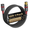 Warrky XLR Cables 10ft 1 Pack Balanced Microphone Cable Male to Female by WARRKY