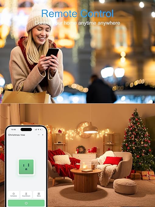 EIGHTREE Smart Plug 2025 Upgrade to 15A, Voice Control, Remote Control Outlet - Image 7