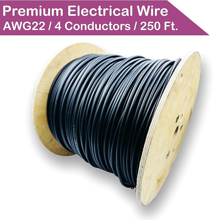 NATIONAL Wire & Cable – 22 AWG 4-Conductor Premium Copper Wire, 250 ft - Image 2