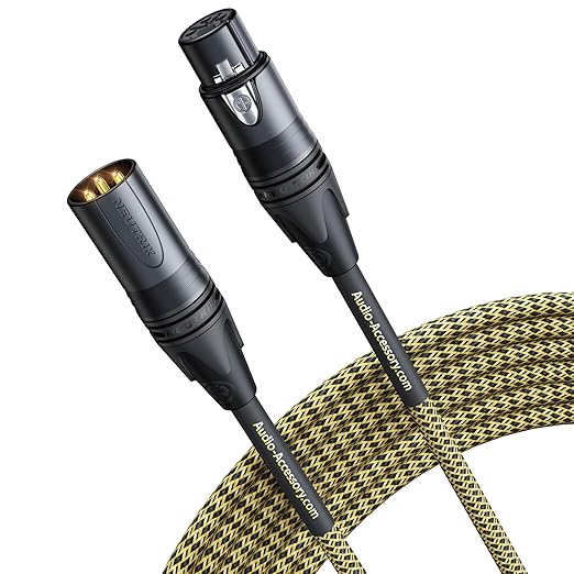 AA AUDIO ACCESSORY Gold Series Star Quad XLR Cables 25ft, Neutrik Connectors - Image 8