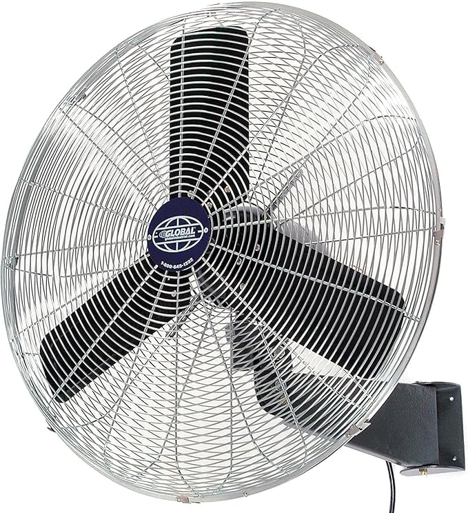 Global Industrial Commercial Wall Mount Fan, Fixed and Oscillating, 1/3 HP by GlobalIndustrial