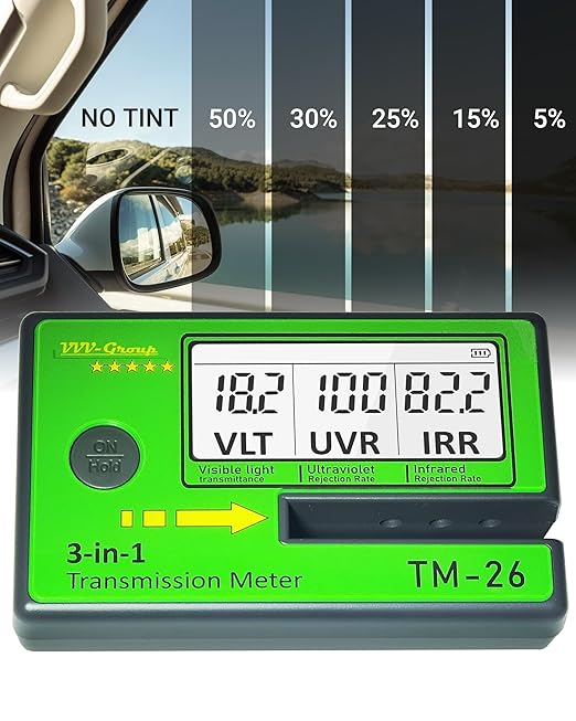 Digital Car Window Tint Meter TM-26 / Side Window Tint, Sun Control Film - Image 7