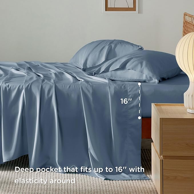Bedsure Queen Sheet Set, Cooling Sheets - Image 4
