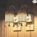 L LOHAS LED Night Lights Plug into Wall, 2 Pack Boho Fabric Cylinder Night Light by LLOHASLED