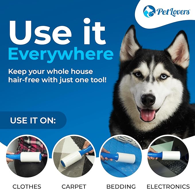 PetLovers Extra Sticky Lint Roller Mega Value Set 600 Sheets - Image 6