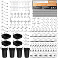 INCLY 280PCS Upgraded Pegboard Accessories Organizer Kit, Peg Board Hooks by INCLY